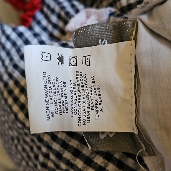 3/$30 EMILY ROSE Check Ladybug Ruffle Bow Summer Dress 18 Months - Picture 4 of 10